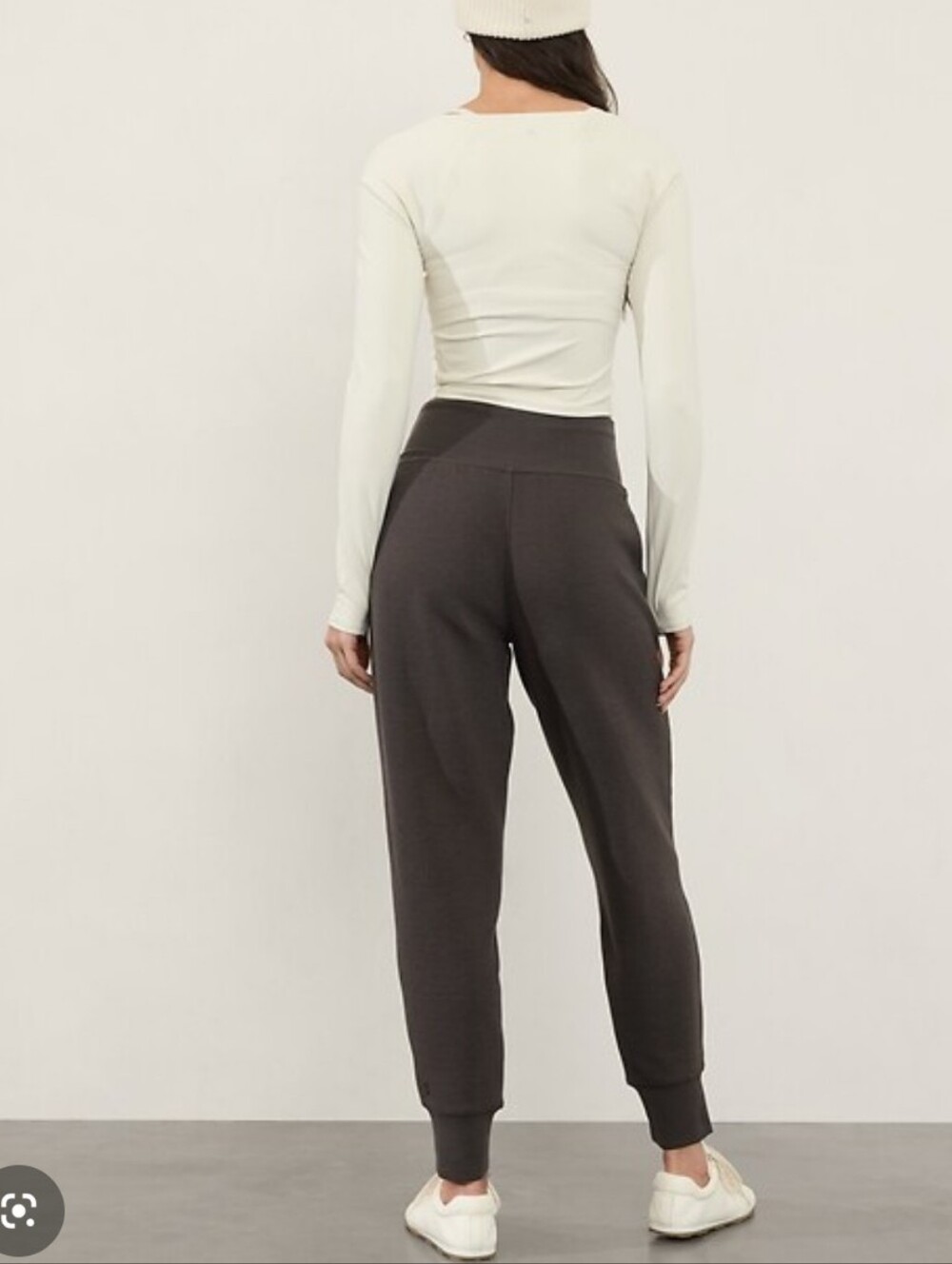 Athleta Coaster Luxe Waffle Jogger Truffle
